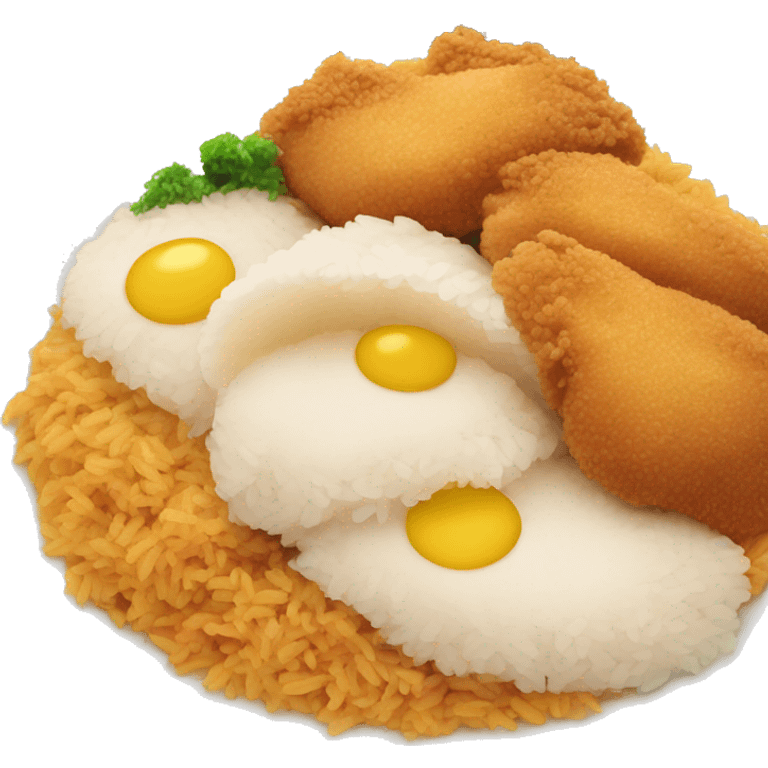 Chicken katsu kari rice emoji