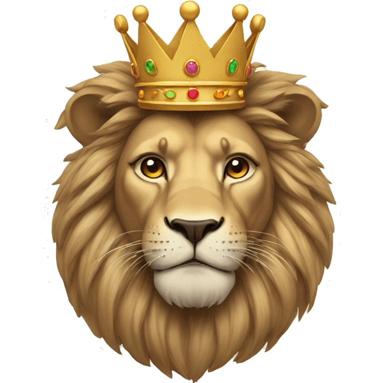 lion with crown emoji