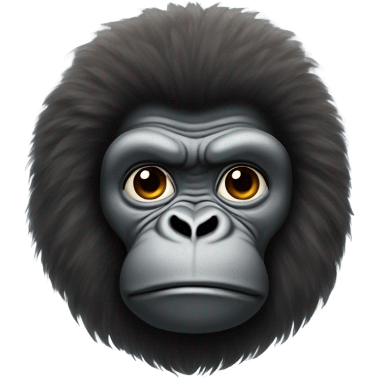 Gorilla with Afro emoji