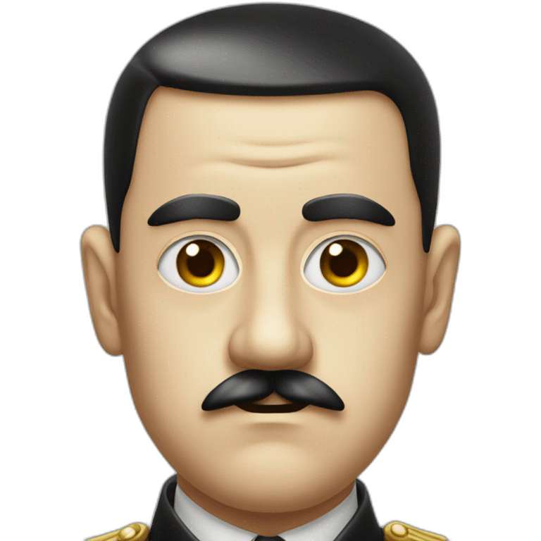 hitler with clow nose emoji