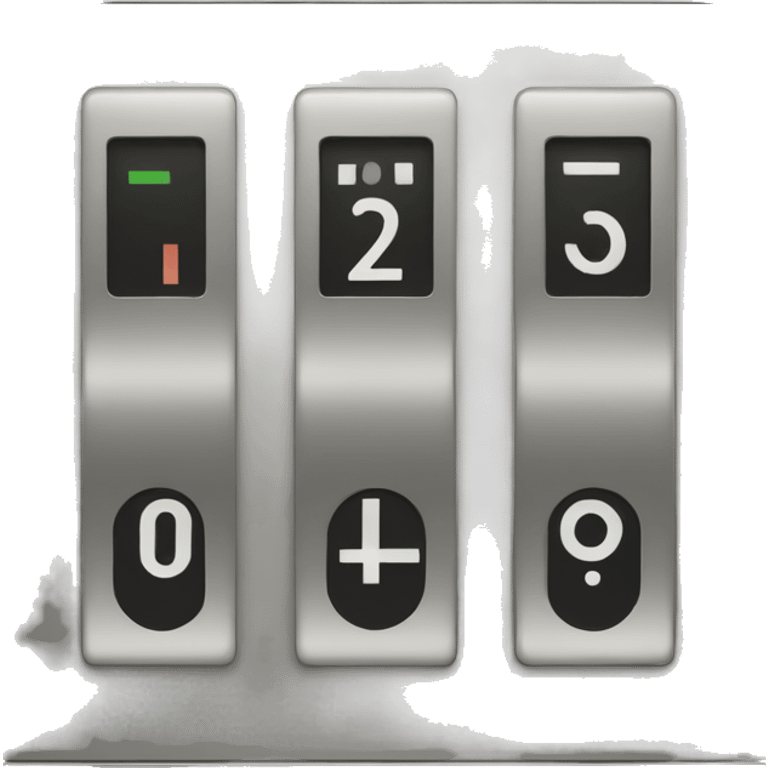 analog number indicator for elevator floors emoji