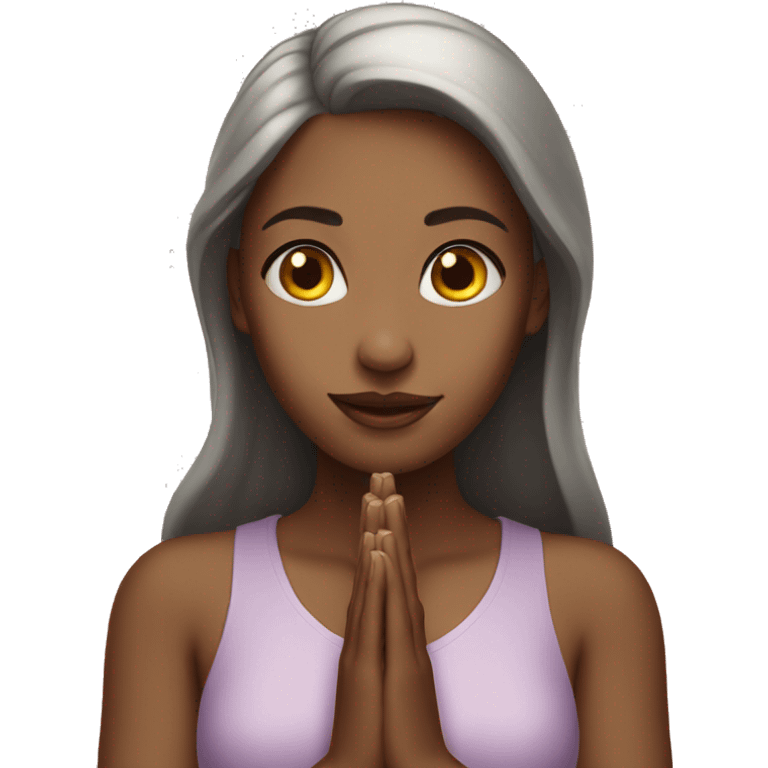 Party girl prayer emoji