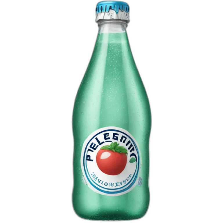 A bottle of pellegrino sparkling water emoji