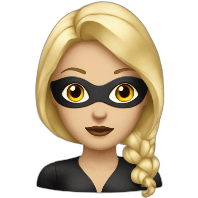 blonde mistress with a mask emoji