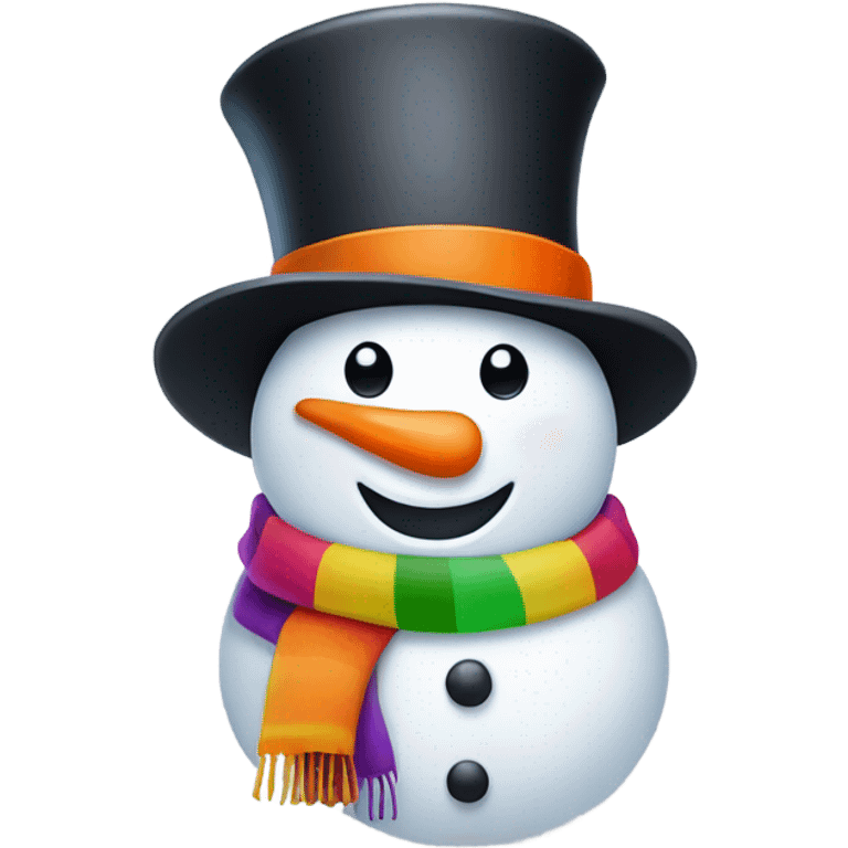 happy snowman emoji