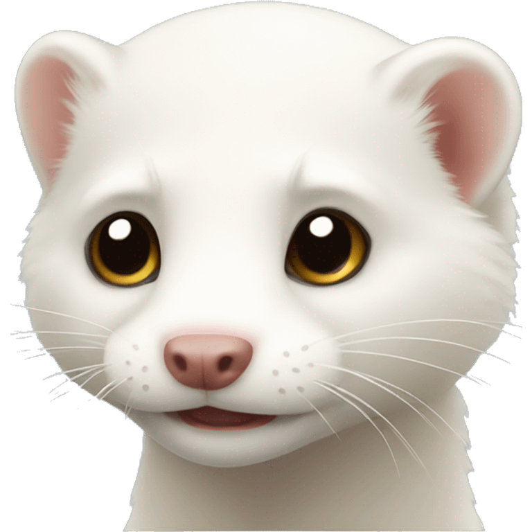 white ferret  emoji