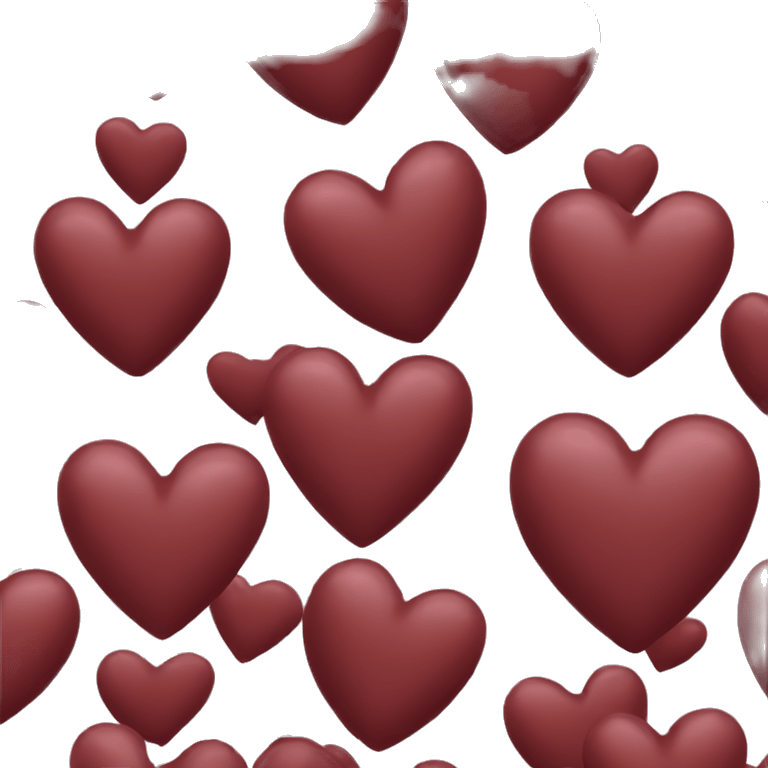 dark red heart emoji