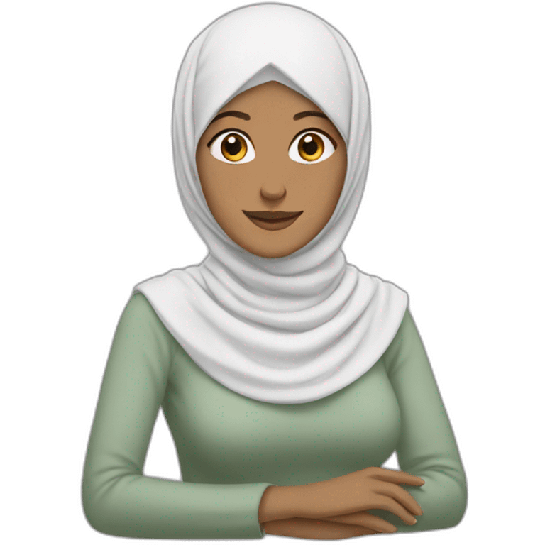 Couronne sur hijab emoji