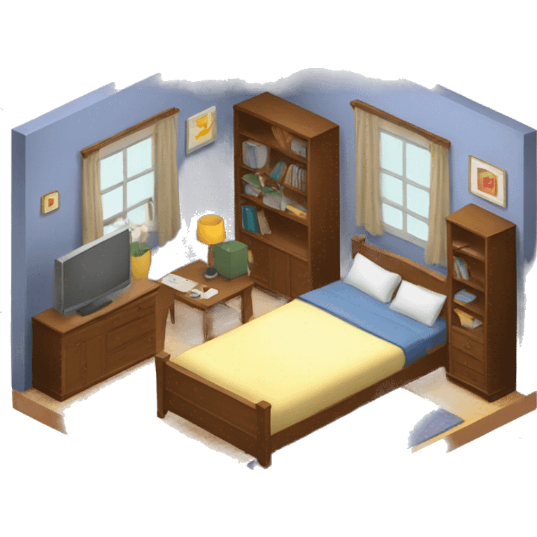 isometric room emoji