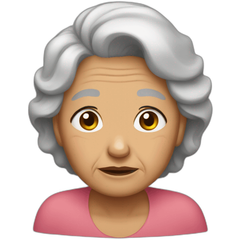 Abuela triste emoji