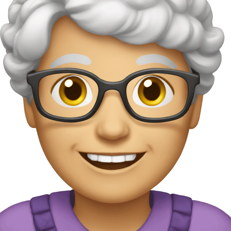 happy granny emoji