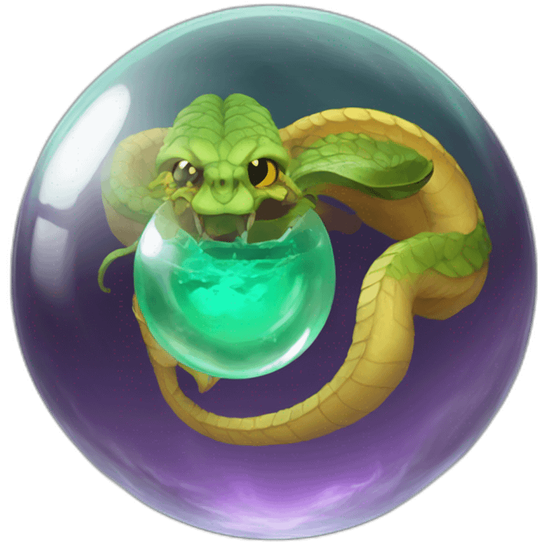 hydra in breacking crystal ball emoji