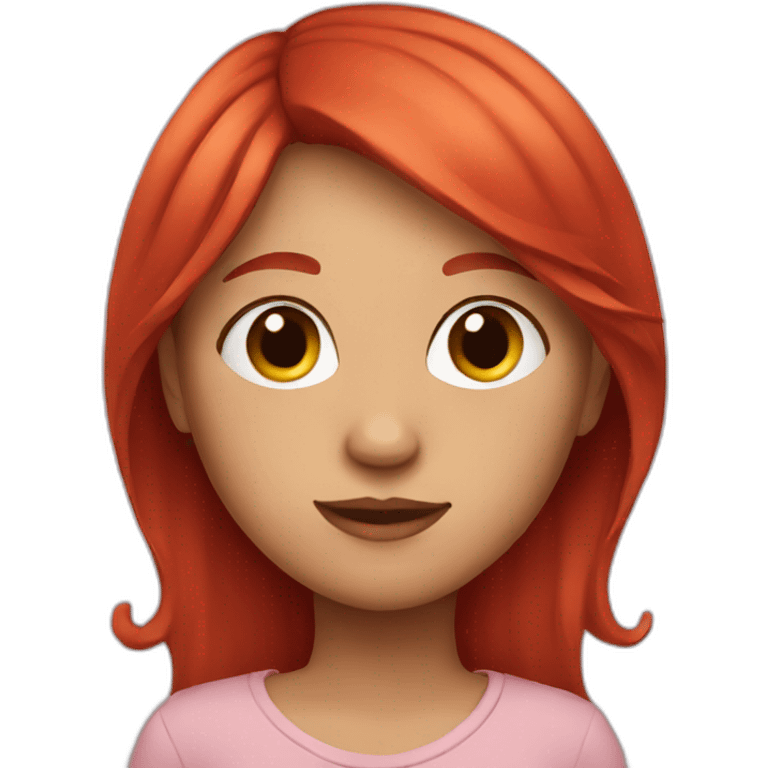 girl whit red hair emoji