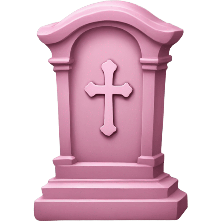 Pink grave emoji