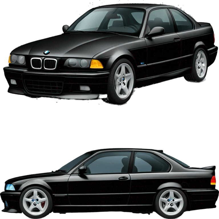 bmw e36 1997 black on black emoji