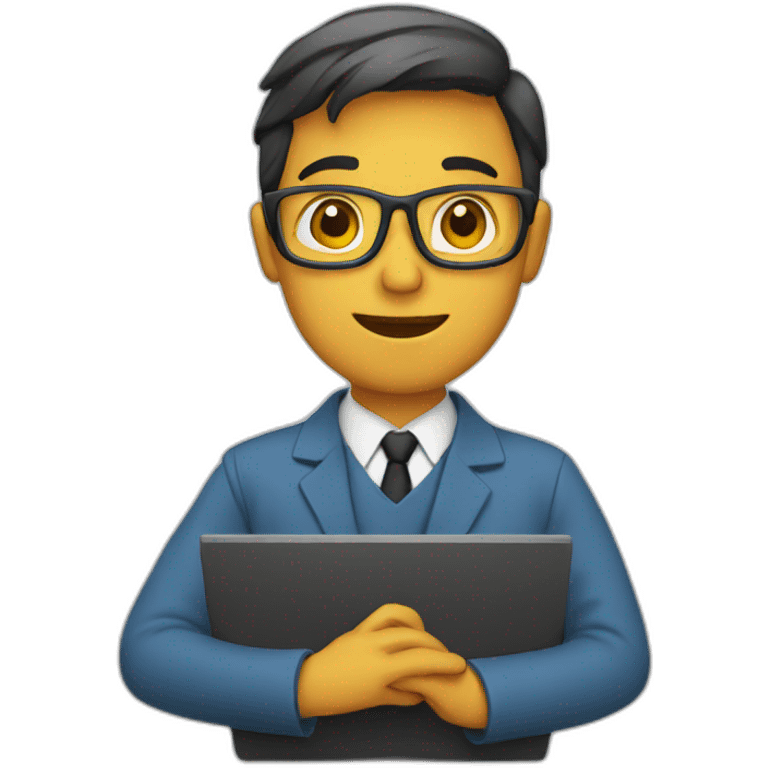 Computer teacher emoji