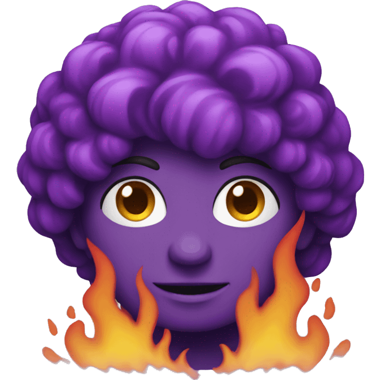 Purple fire  emoji