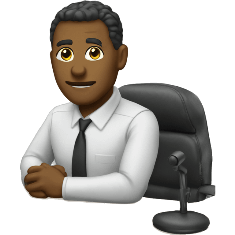 admin behind the desk emoji