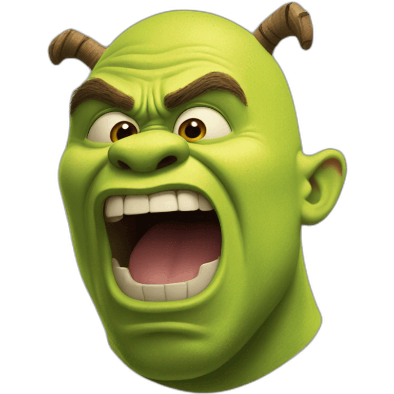 shrek screaming emoji