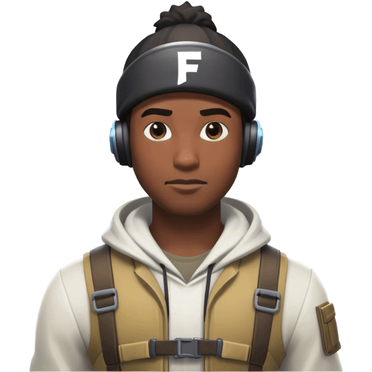 Black man in Fortnite emoji