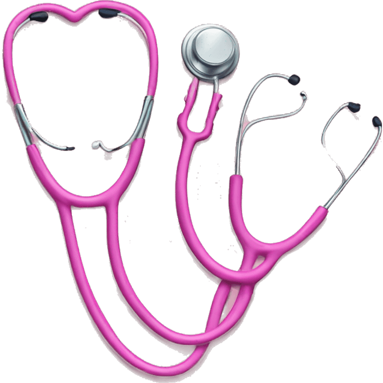 Pink stethoscope  emoji