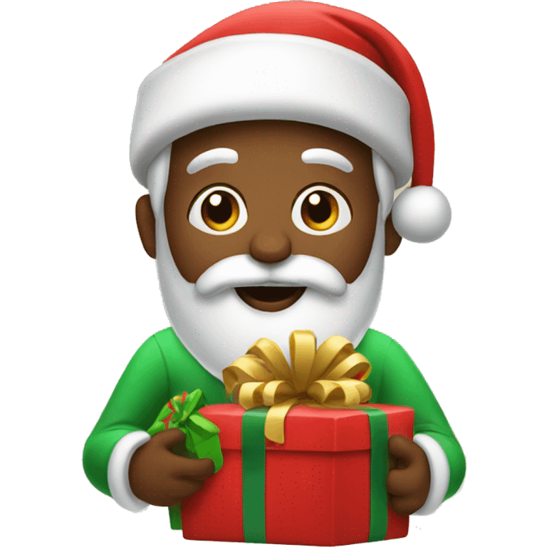 santa with presents  emoji