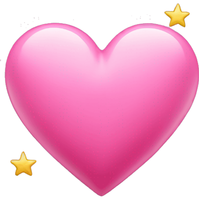 Pink heart with star emoji