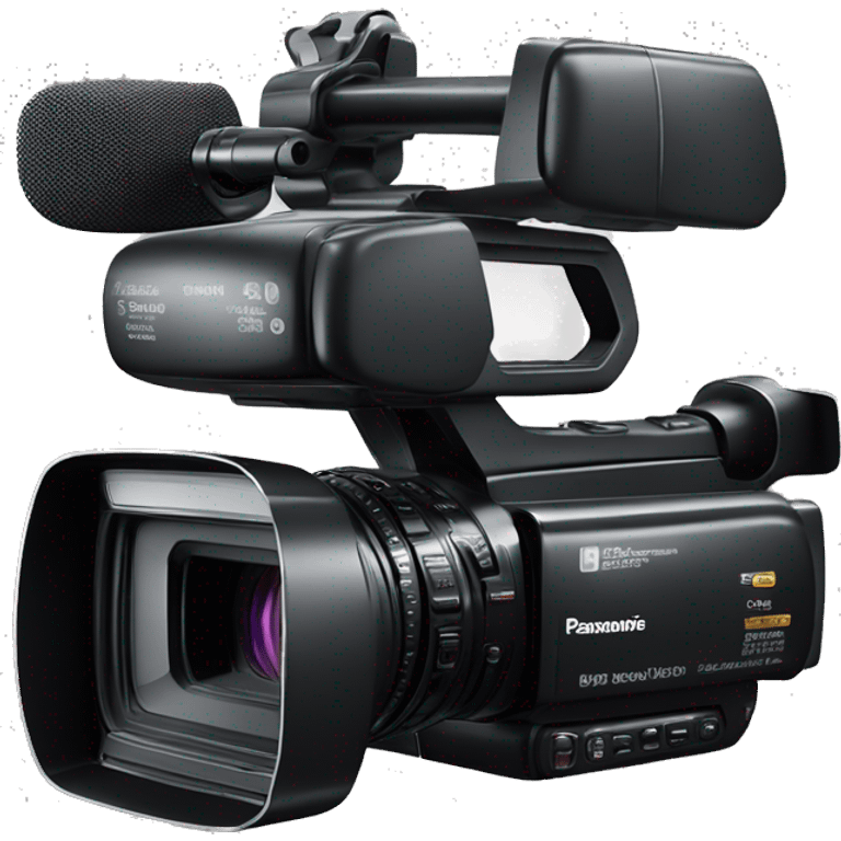 Panasonic camcorder with flip-out screen emoji