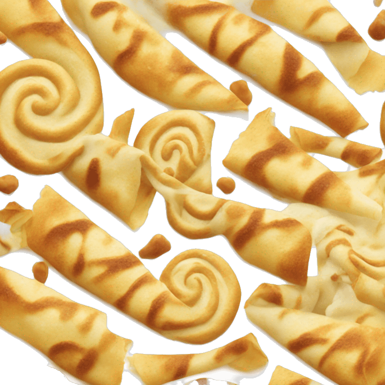 t swirl crepe emoji