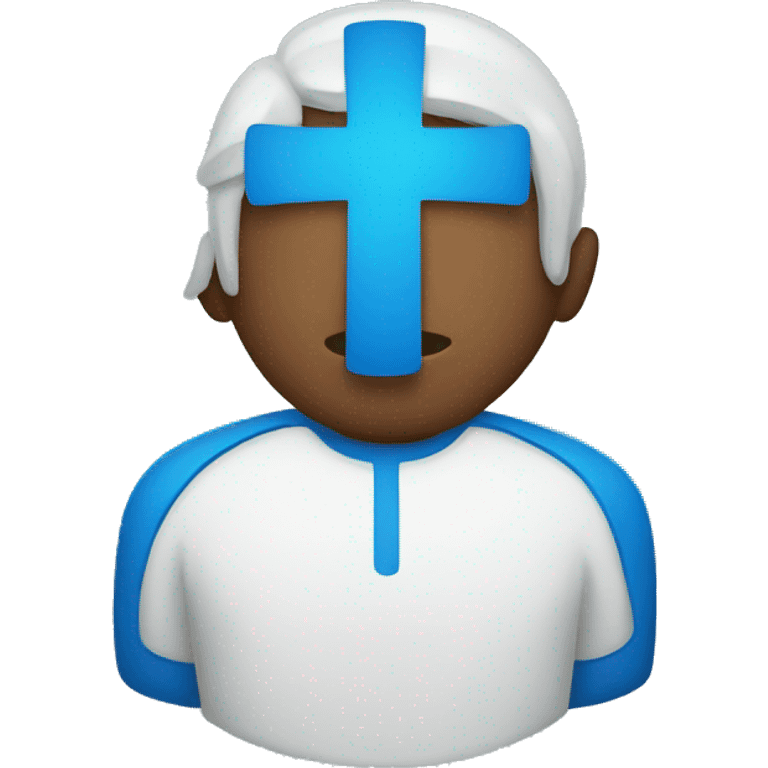 blue cross christian emoji