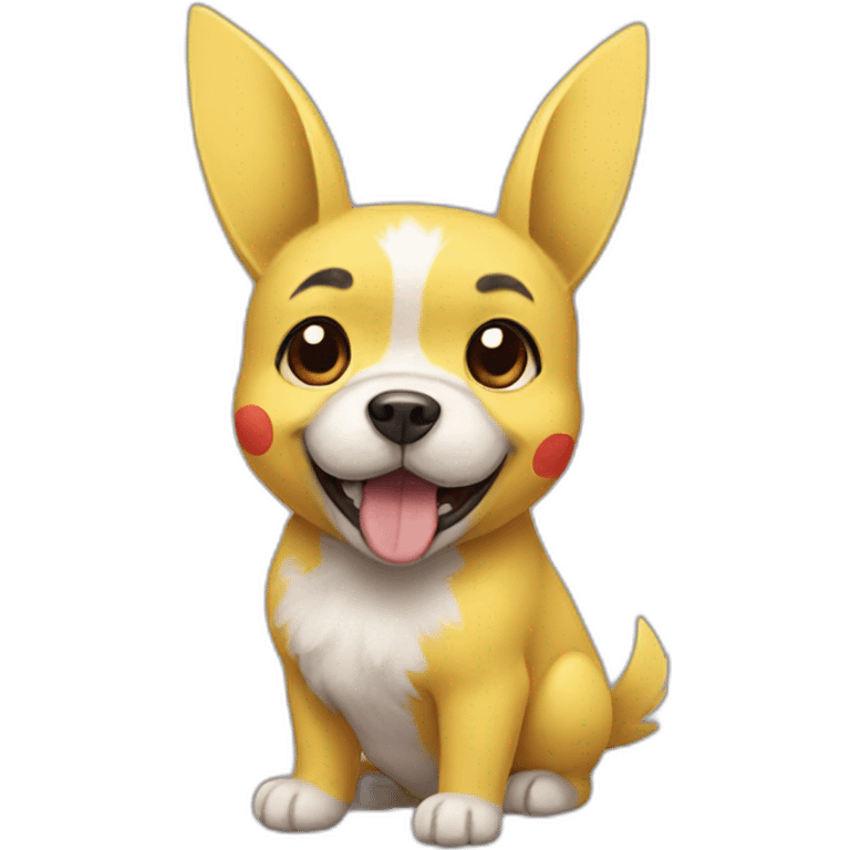 Dog- pikachu emoji