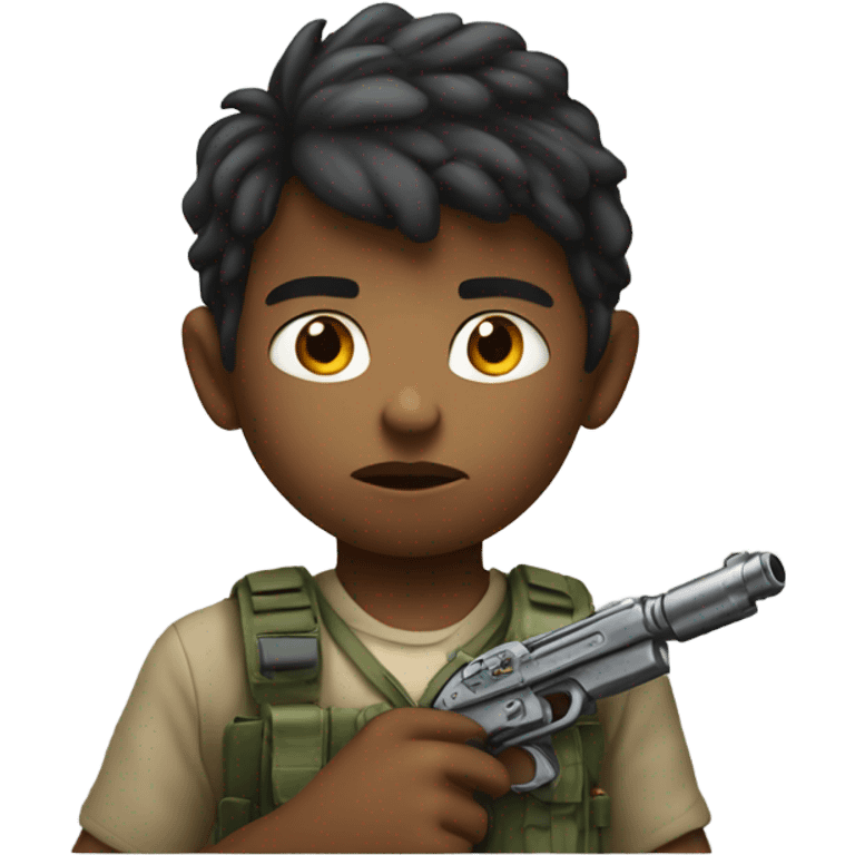 Boy with a gun  emoji