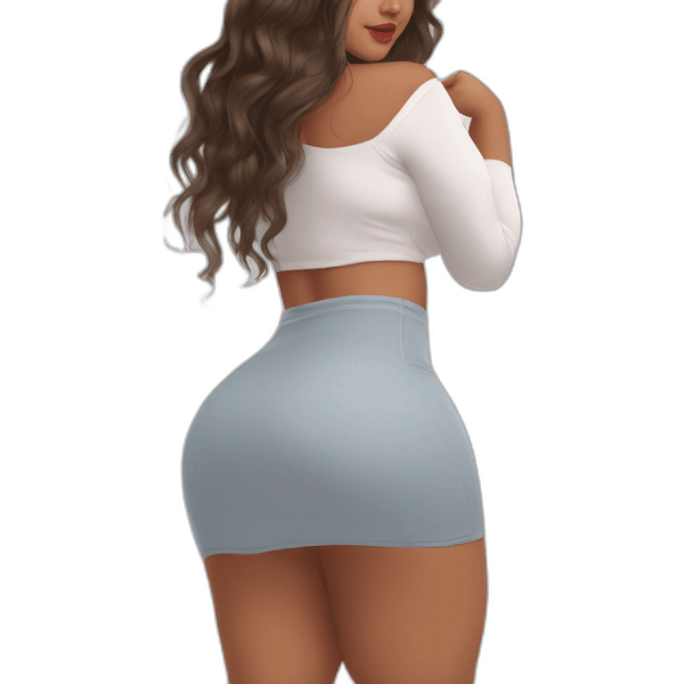 летящая по небу curvy-beauty-in-small-skirt-butt-white-socks emoji