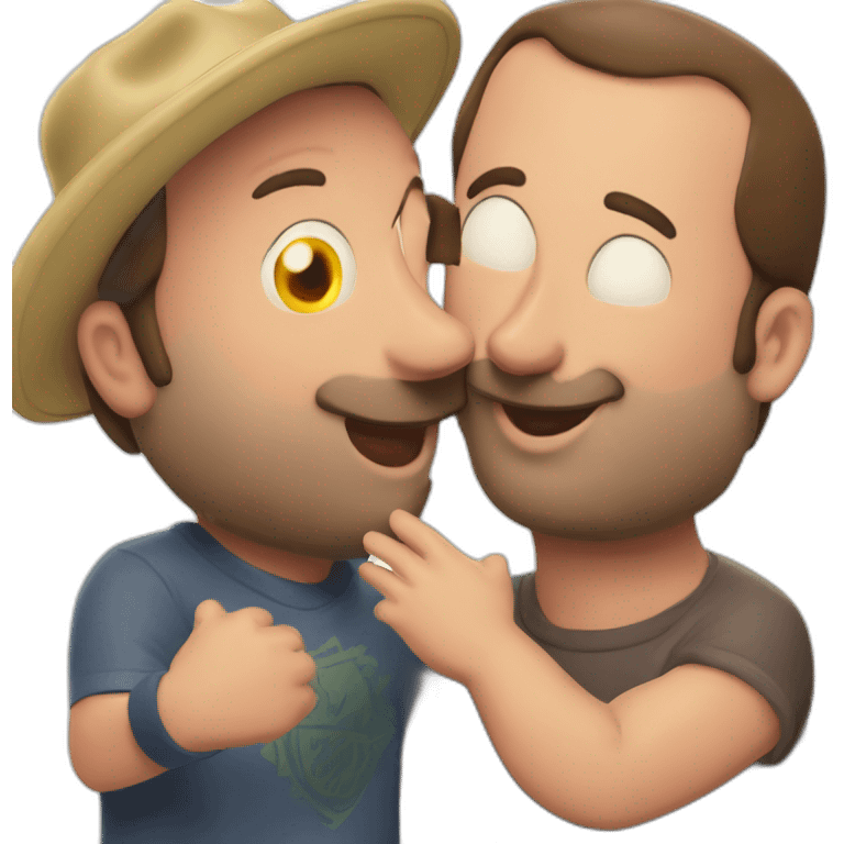 tom segura kissing bert kreischer emoji