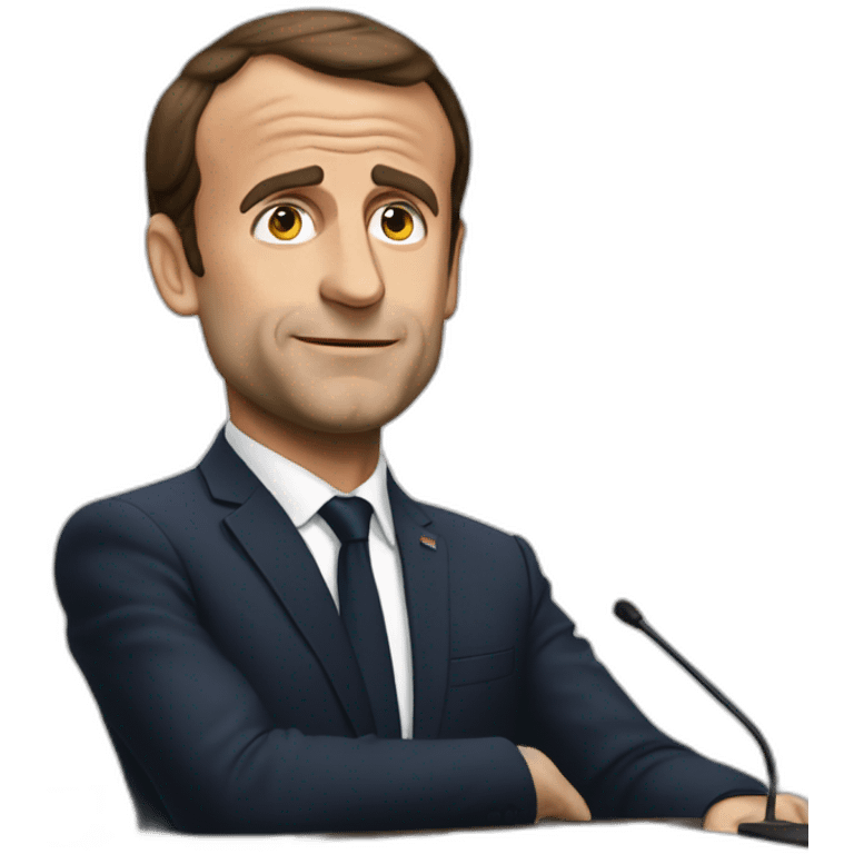 Macron qui pleure emoji