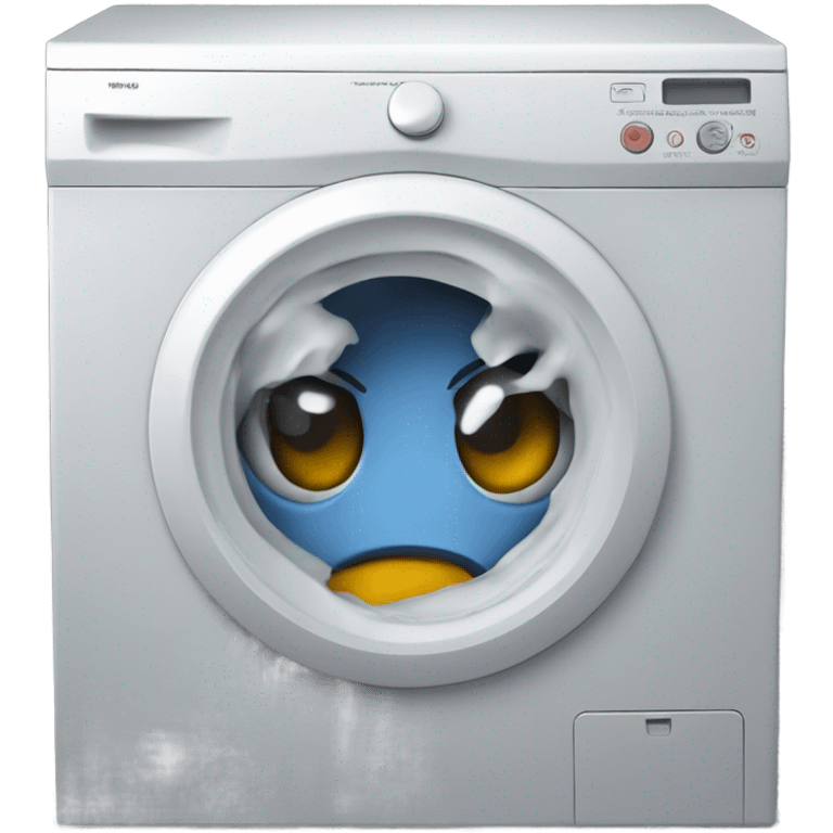 Stuck in washing machine emoji