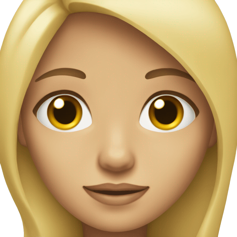 blonde girls with long hair remove object on right emoji