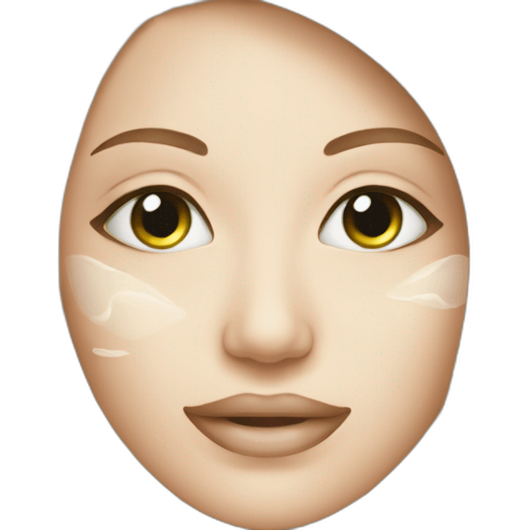 Cosmetic dermatologic cream emoji