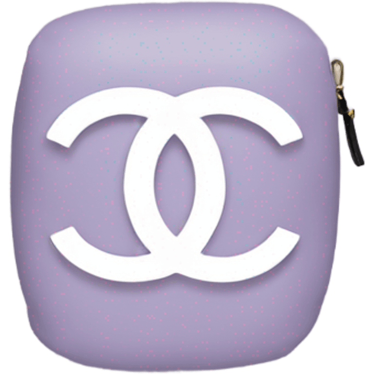 Chanel pillow light purple emoji