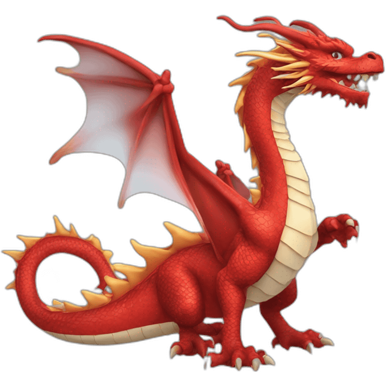 Dragon rouge chinois emoji