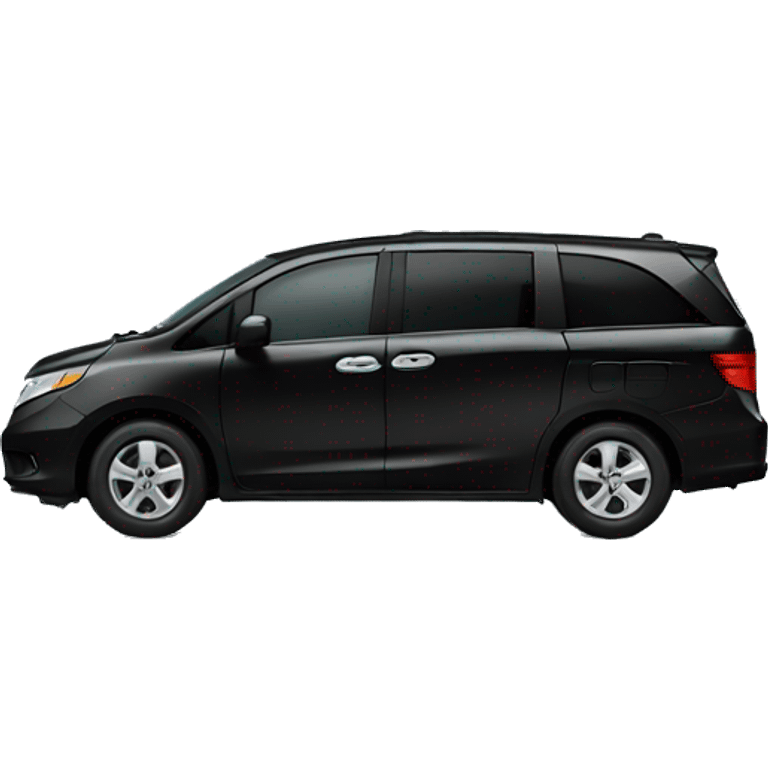 black honda minivan emoji