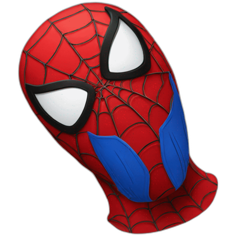 Red Spiderman-mask emoji