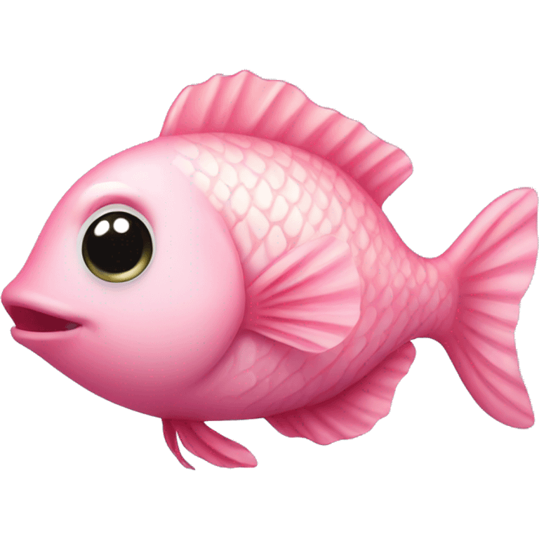 Cute pink fish emoji