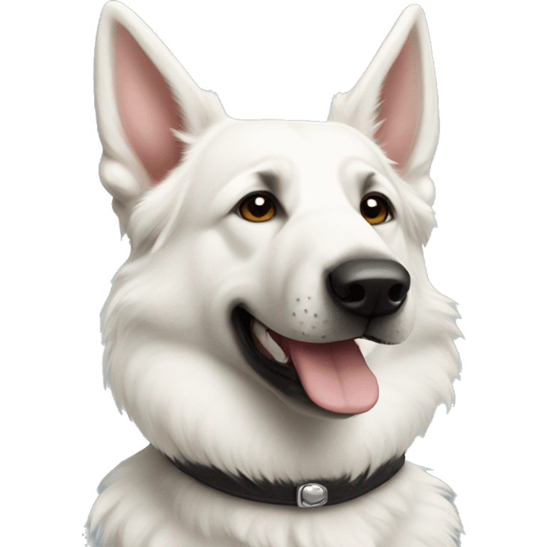 White German shepherd  emoji