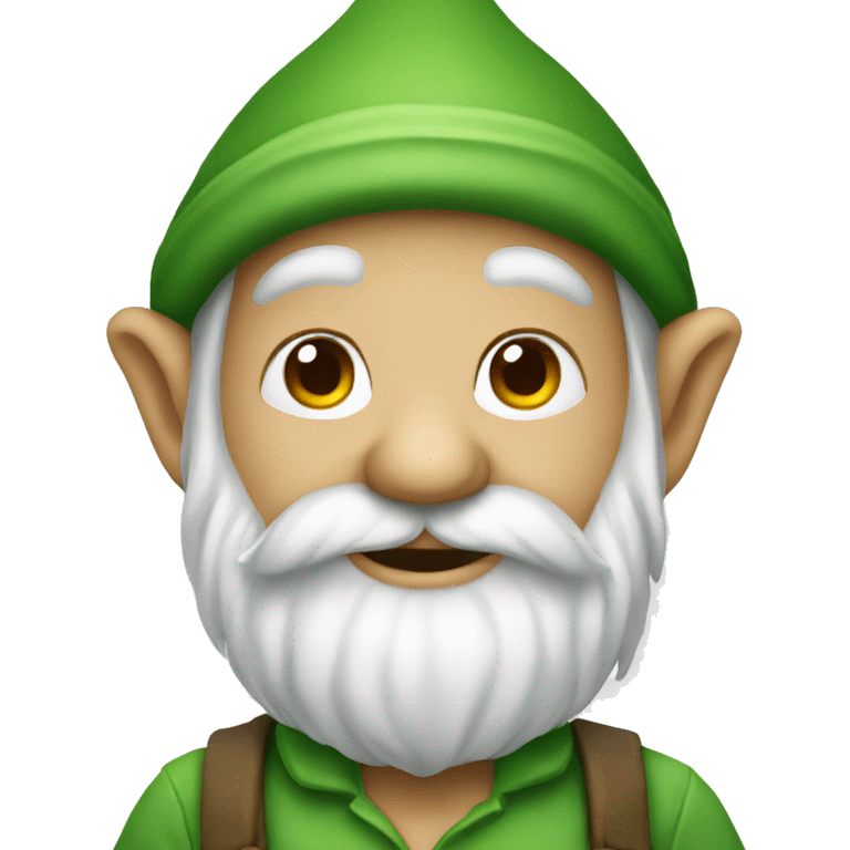 gnome wearing green  emoji