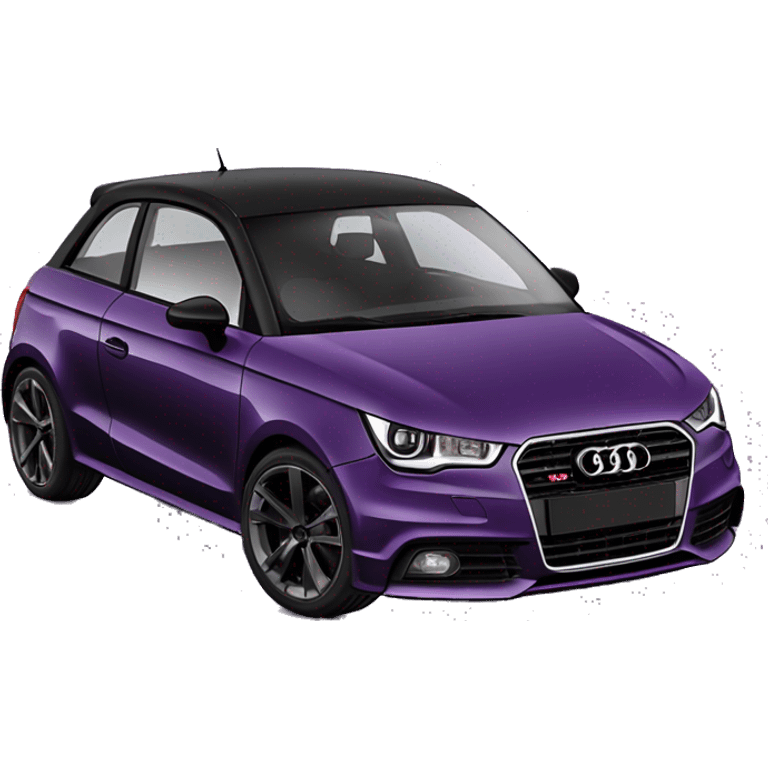 Purple Audi a1 Black roof mirror & Black wheels emoji