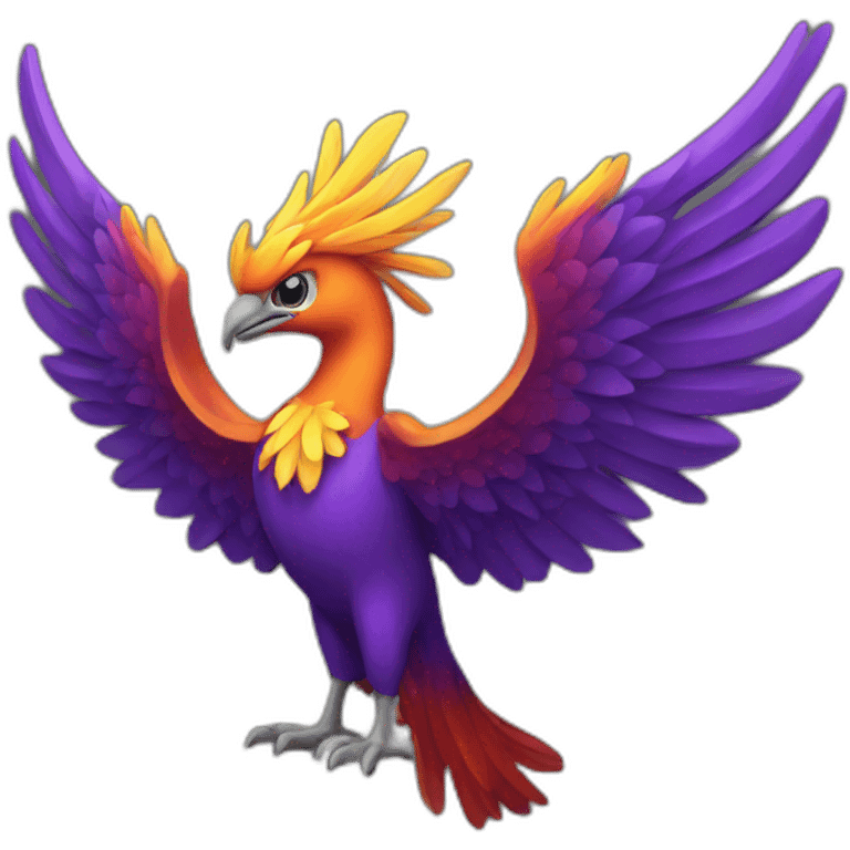 phoenix with crown emoji