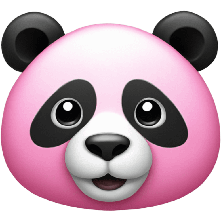 Pink panda emoji