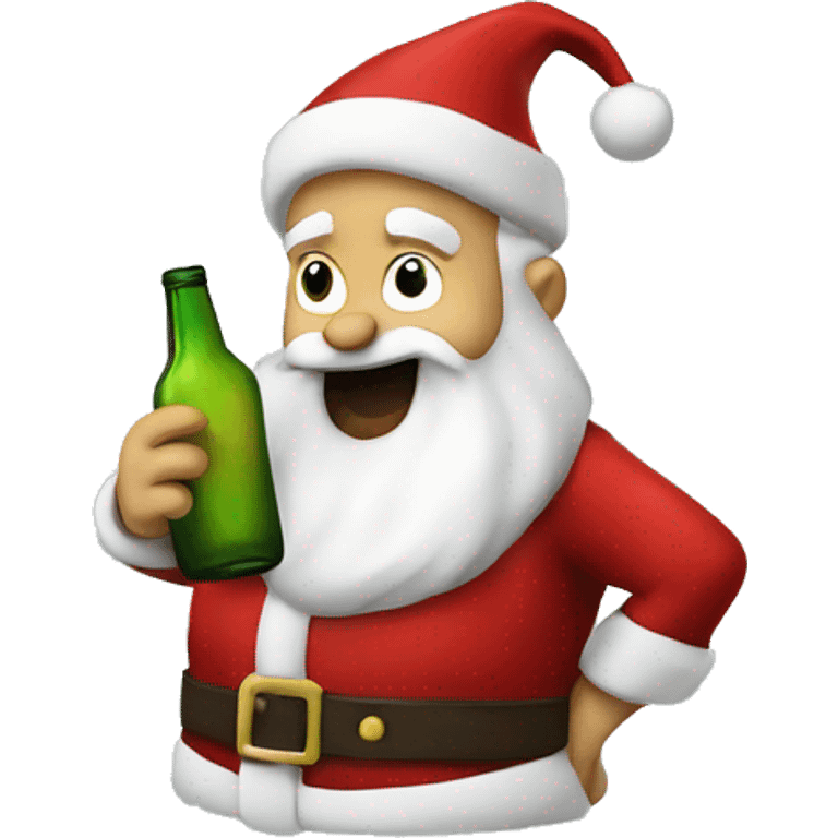 Drunk Santa Claus emoji