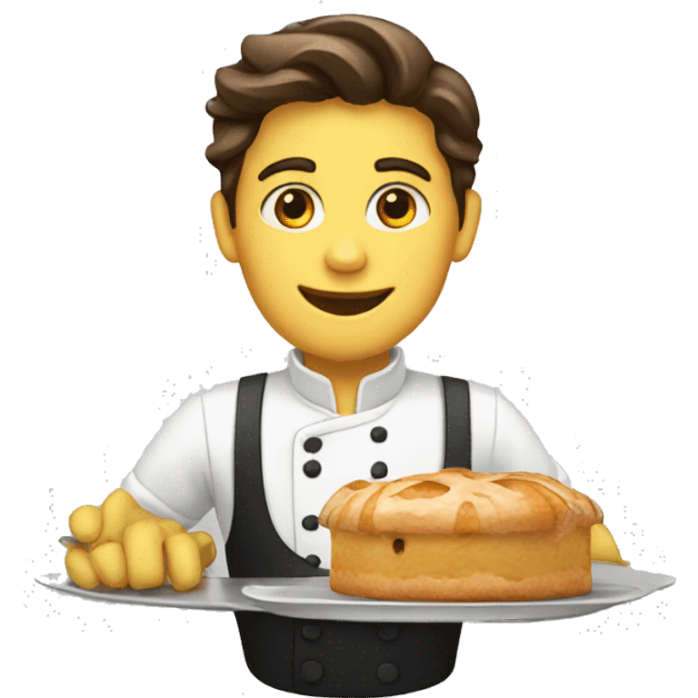 Pastry waiter emoji